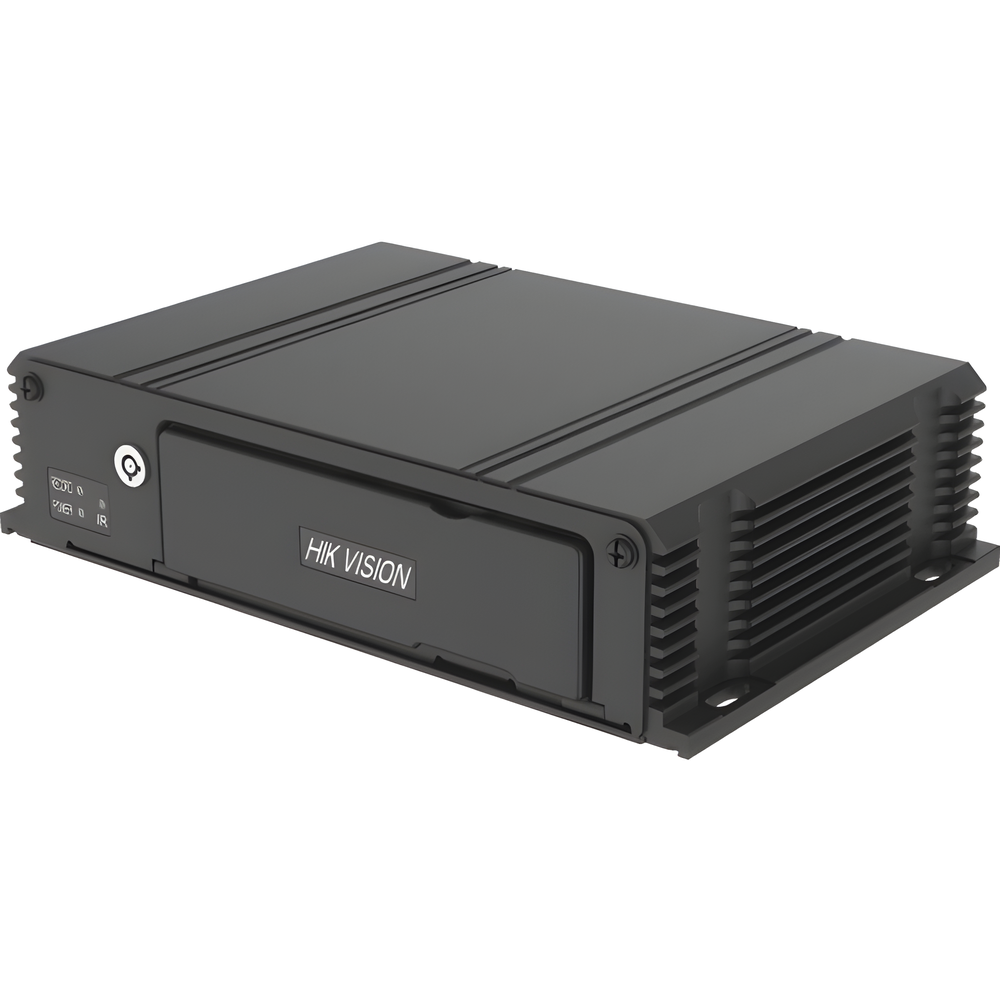 DVR Móvil 2 Megapixel (1080p) / 4 Canales TURBOHD / IA Integrada / 4G + WiFi + GPS / Dual SD 512 GB / Alarmas I/O