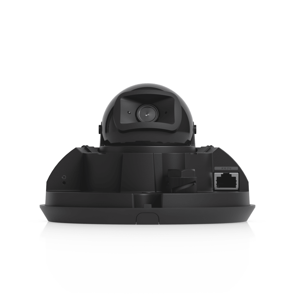UniFi G6 Dome – Cámara 4K Antivandálica y Todo Clima con Sensor de 8 MP (1/1.8”), Motor de IA Multi-TOPS y Visión Nocturna Infrarroja de Largo Alcance, Color Negro
