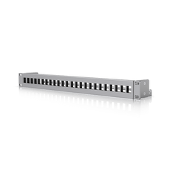 UACC Rack Patch Panel Blank 24 Puertos - Panel Patch Keystone 1U con Barra de Gestión de Cables y Estética Uniforme