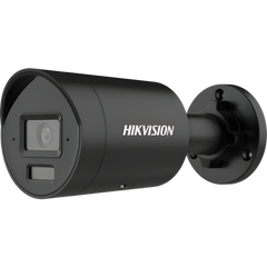 [Dual Light + 2 Micrófonos Integrados] Bala IP 4 Megapixel / Color Negro / Lente 2.8 mm / 40 mts Luz Blanca + 40 mts IR / ACUSENSE / Exterior IP67 / WDR 120 dB / PoE / ONVIF / Micro SD / Metal / ACUSEEK