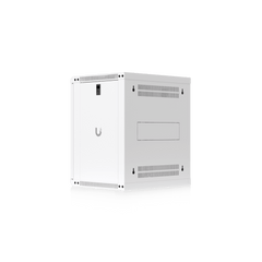 UACC Rack Cabinet 12U (550 x 450 mm) - Gabinete Cerrado para Montaje en Pared con Puerta de Vidrio Templado, Totalmente Ensamblado con Ventiladores Integrados y Paneles Removibles