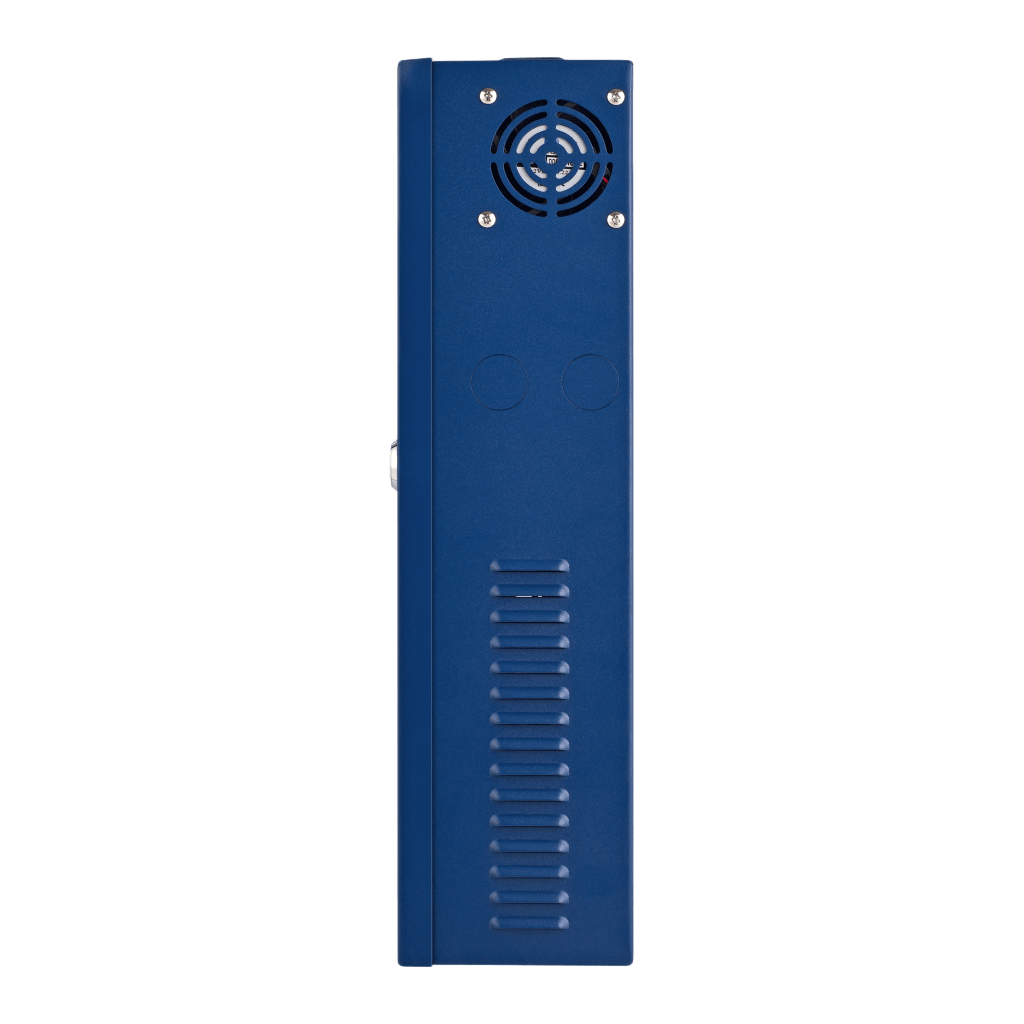 Fuente de poder profesional PoE (Power over Ethernet) de 8 puertos con capacidad total de 360W, diseñada específicamente para sistemas de videovigilancia CCTV y control de acceso.