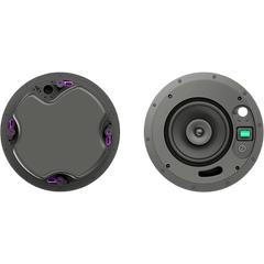 Altavoz de Techo Pasivo 2 Vías | 6.5" (165 mm) Coaxial | 8&Omega; y 70V/100V | 30W Continuo | 90dB Sensibilidad | 105dB SPL Continuo | 107dB Pico | Plenum Rated UL2043 y UL1480A | Perfil Bajo Caja Cerrada | Rejillas Magnéticas Blancas y