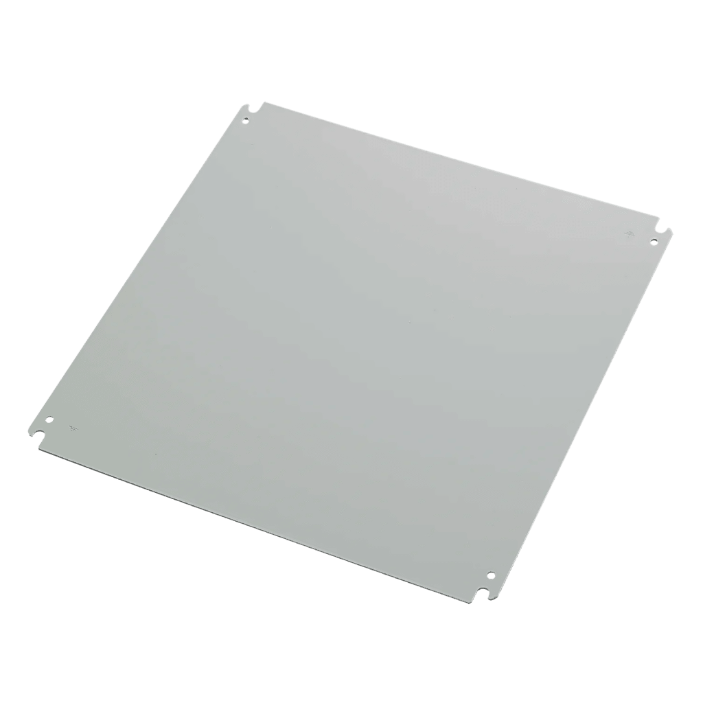 Gabinete de Uso Exterior MAS 250 x 200 x 155 mm (9.84 x 7.87 x 6.10 in) / NEMA 4/12/13 / IP66 / IK10 / Acero Dulce 1.5 mm / Platina de Montaje Incluida / Color Gris Claro