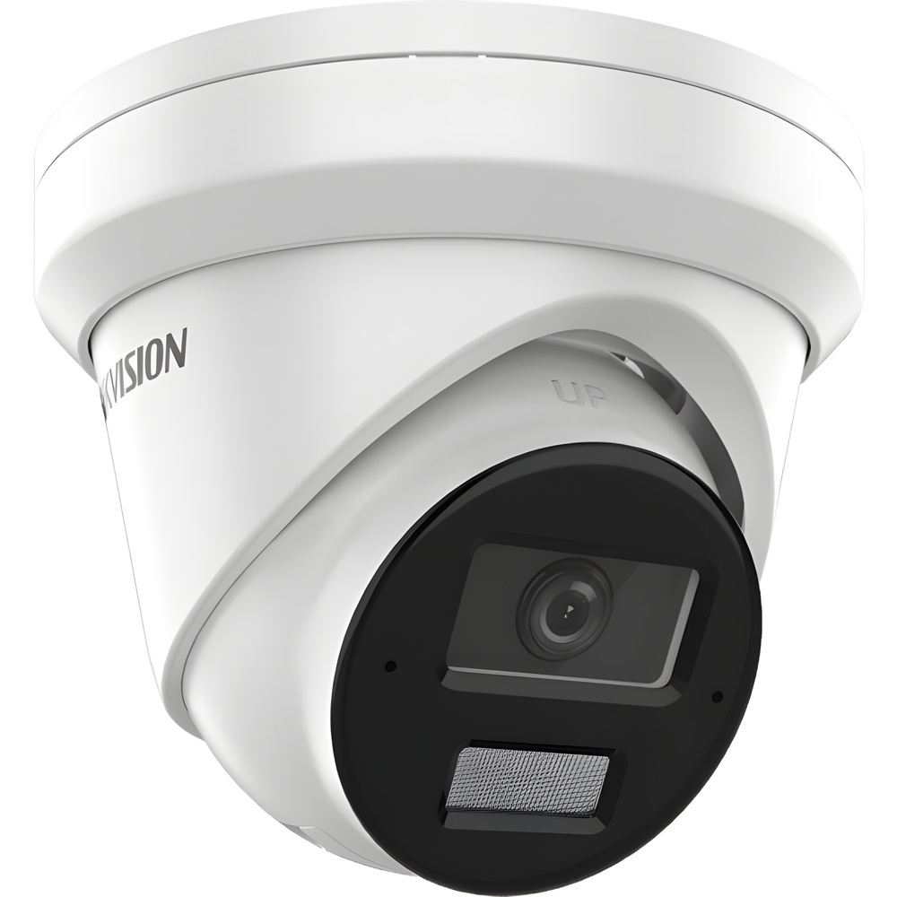 [Dual Light + 2 Micrófonos Integrados] Turret IP 8 Megapixel (4K) / Lente 2.8 mm / 30 mts Luz Blanca + 30 mts IR / ACUSENSE / Exterior IP67 / WDR 120 dB / PoE / ONVIF / Micro SD / Metal / ACUSEEK