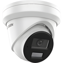 [Dual Light + 2 Micrófonos Integrados] Turret IP 8 Megapixel (4K) / Lente 2.8 mm / 30 mts Luz Blanca + 30 mts IR / ACUSENSE / Exterior IP67 / WDR 120 dB / PoE / ONVIF / Micro SD / Metal / ACUSEEK