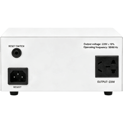 Regulador de Voltaje Automático / 2000 VA / Entrada 90-145 V / Salida 120 V / Precisión ±10% / Corriente 16.6 A / Frecuencia 50/60 Hz / Protección Contra Subtensión, Sobretensión, Sobrecarga y Sobretemperatura / R
