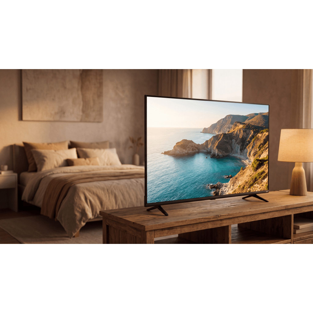 SmartTV QLED 32 Pulgadas / Resolución 1366 × 768 / 3 Puertos HDMI / WiFi Integrado / Smart TV ROKU / VESA 100 × 100 mm