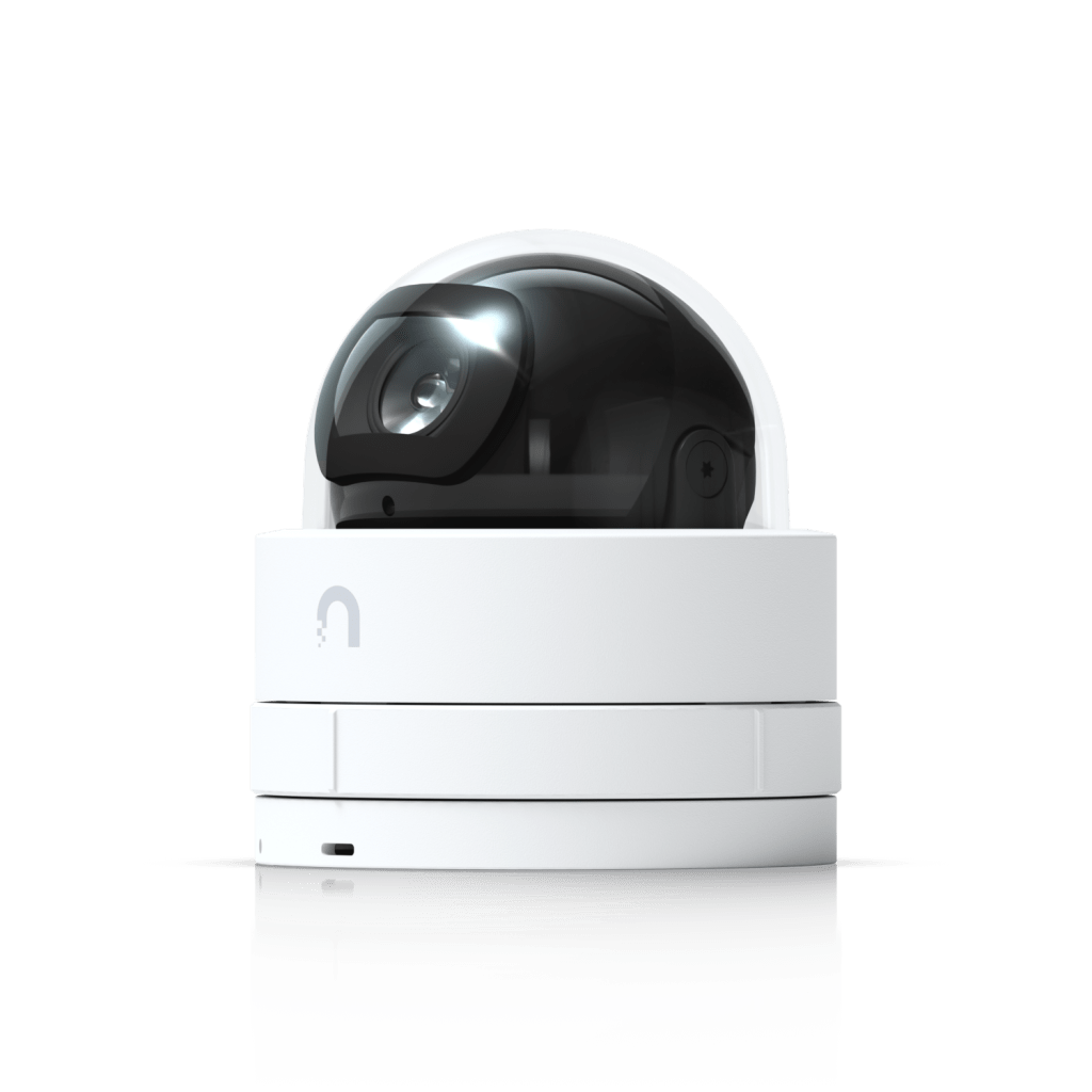 Cámara IP UniFi G5 Domo Ultra, de bajo perfil para interior, 2K (4MPX), ángulo amplio 102.4°, visión nocturna IR hasta 20 mts, detección de eventos, para pared o techo