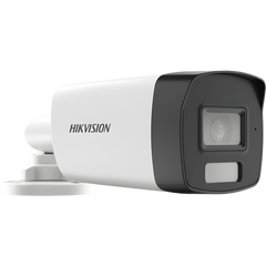 [Dual Light + ColorVu] Bala TURBOHD 3K (5 Megapixel) / Lente 2.8 mm / 40 mts IR + 40 mts Luz Blanca  / Gran Angular 104.5° / Exterior IP67 / Micrófono Integrado / dWDR / 4 Tecnologías