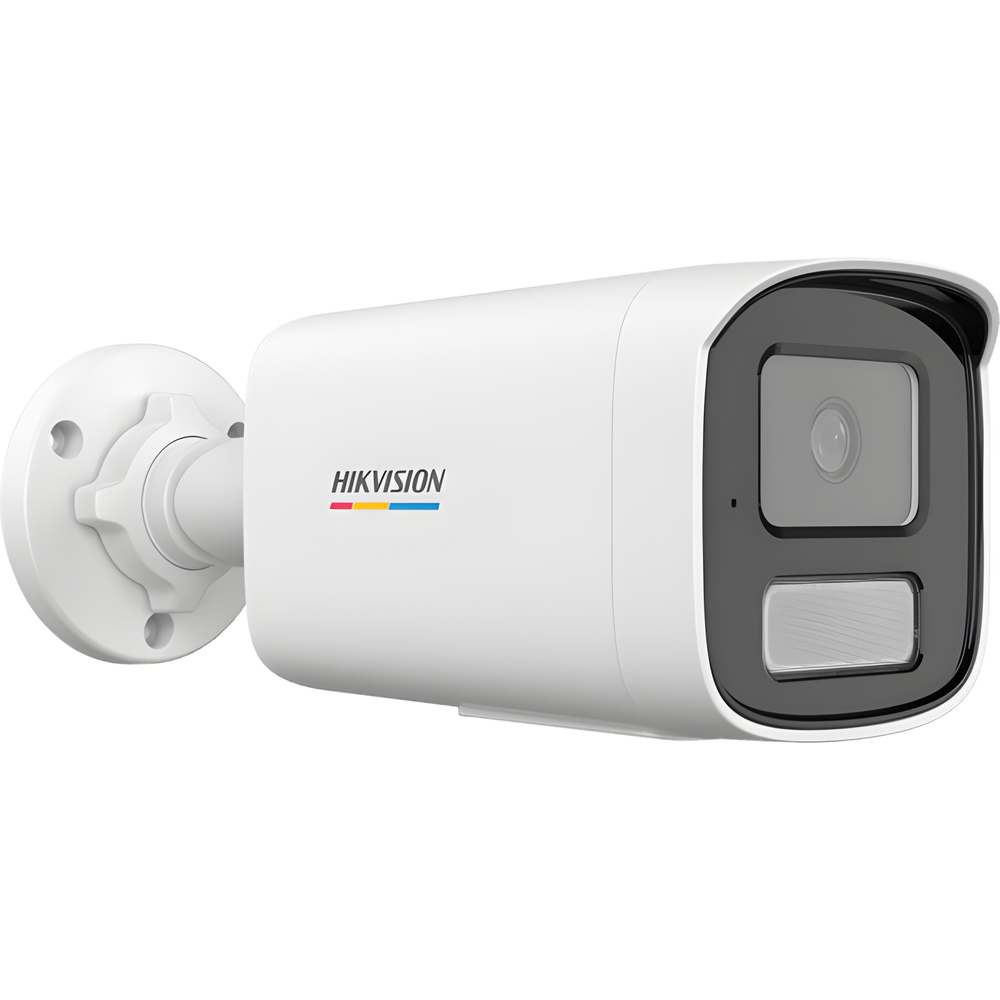 [ColorVu 3.0 + MD 3.0] Bala IP 2 Megapixel / Lente 4 mm / 50 mts IR + 50 mts Luz Blanca / Micrófono Integrado / Motion Detection 3.0 / Exterior IP67 / dWDR / PoE / Micro SD