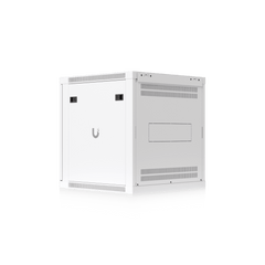 UACC Rack Cabinet 12U (598 x 600 mm) - Gabinete Cerrado para Montaje en Pared con Puerta Frontal Perforada, Totalmente Ensamblado con Ventiladores Integrados y Paneles Removibles