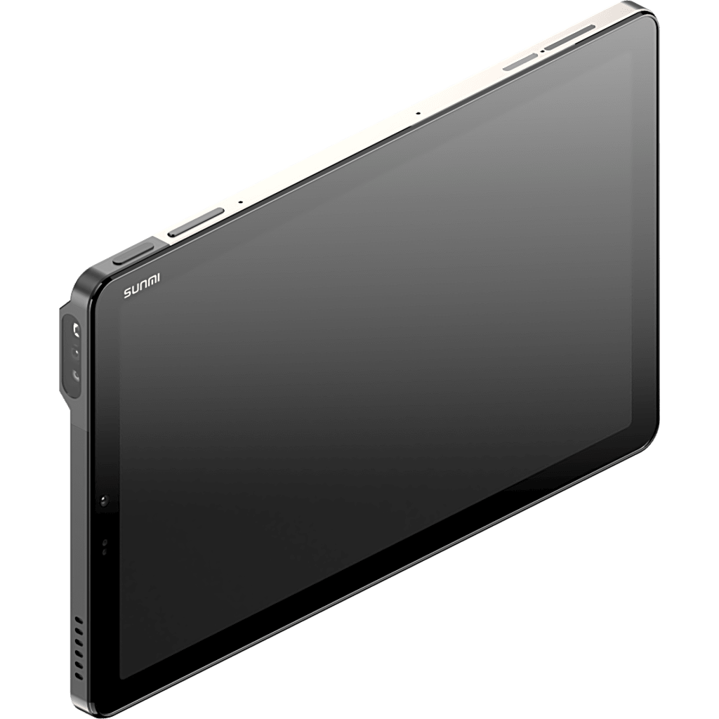 Tableta Comercial / SUNMI CPAD8.7SCAN / Pantalla 8.7 pulgadas / Escáner Láser 2D Profesional / Procesador Qualcomm Octa-Core 2.4 GHz / 8 GB RAM + 128 GB ROM / Wi-Fi 6E + Bluetooth 5.3 / NFC SoftPOS / Lector Huellas / SUNMI OS 4.0