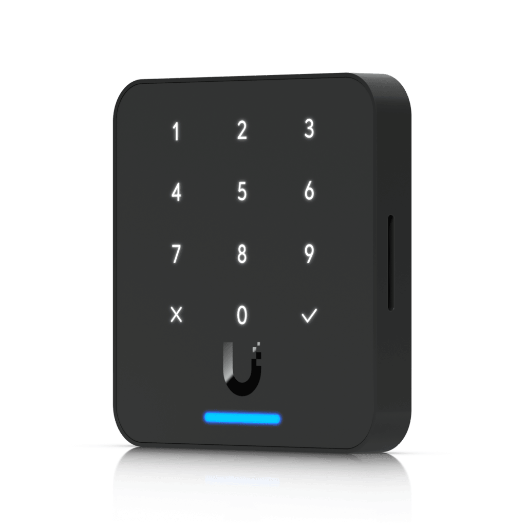 Lector de Acceso G3 Flex con Teclado y NFC, Compatible con App UniFi Identity y Touch Pass, Uso con Guantes o Humedad, Resistencia IP55 y Alimentación PoE