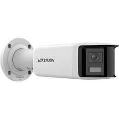 [FlexVu] [PROTECCIÓN ACTIVA] Bala IP 4 Megapixel / 2 Lentes de Lente 2.8 mm (Imagen Panorámica 180°) / 40 mts IR / Exterior IP67 / Luz Intermitente y Alerta de Audio / Audio Bidireccional / ACUSENSE / WDR 120 dB / Micro SD