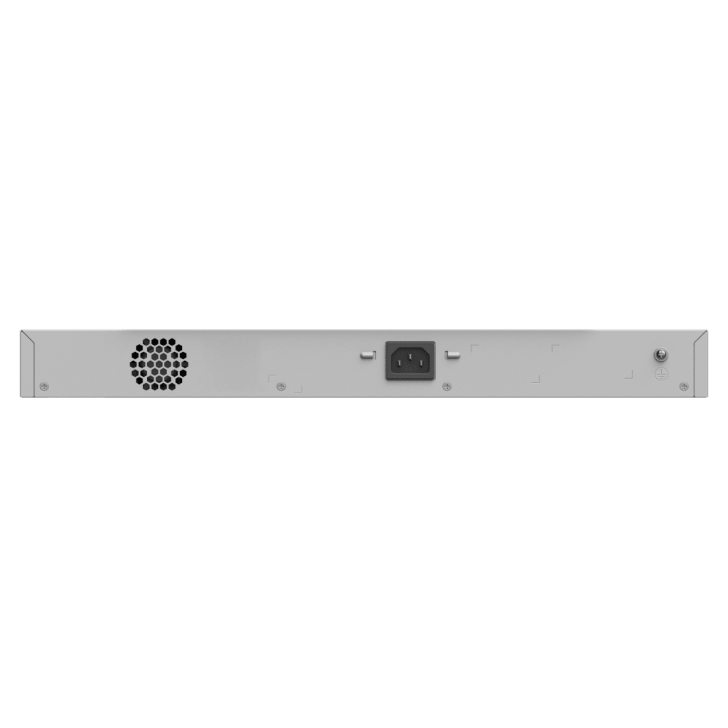 Switch Layer 2 Smart Cloud Managed / 28 Puertos Gigabit / 24 Puertos PoE+ 370 W / Switching 56 Gbps / Forwarding 41.664 Mpps / Montaje Rack / CCTV Mode / ERPS / Protección 6 kV / Garantía 3 Años
