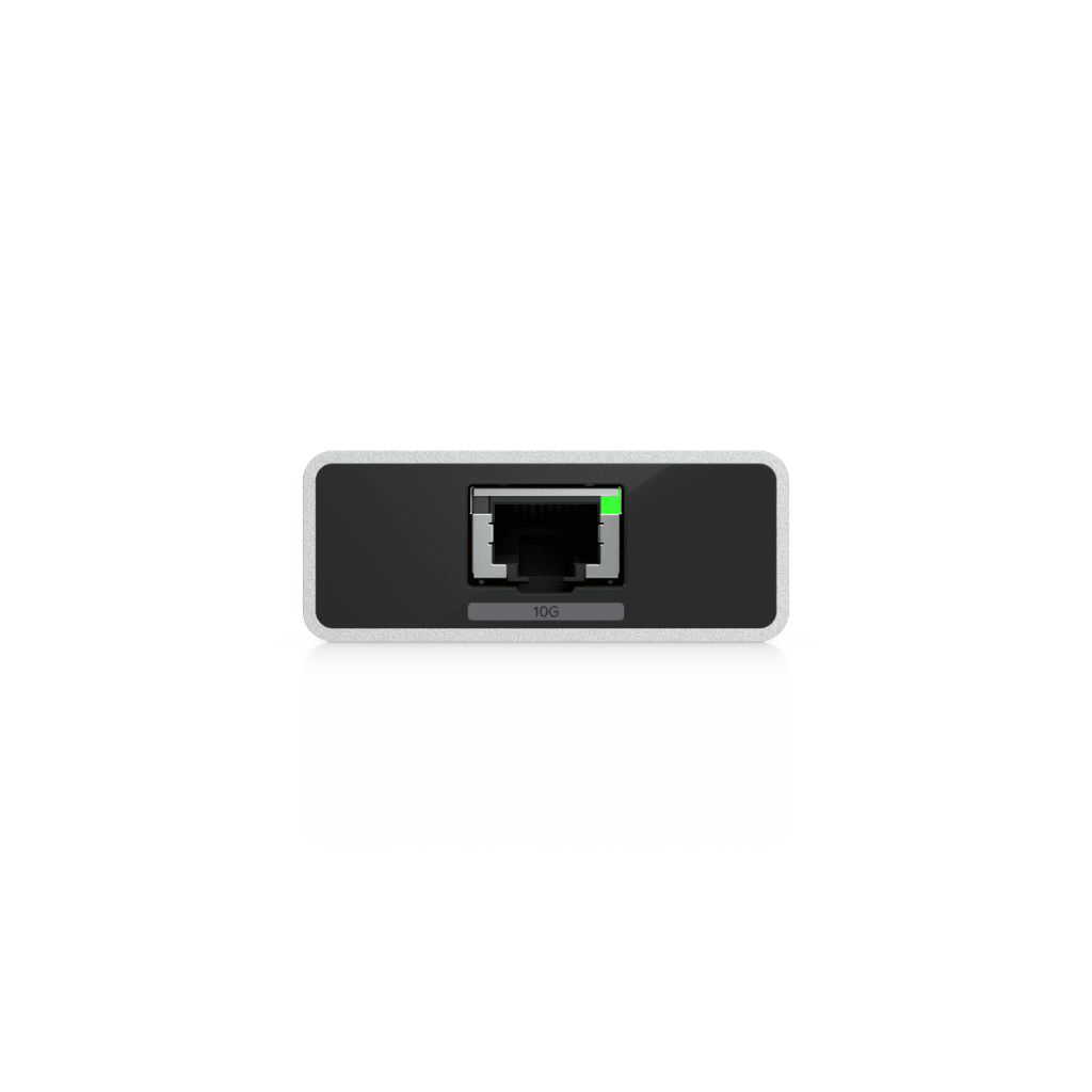 Adaptador USB-C a Ethernet 10 GbE Plug-and-Play que Permite Conectividad de Alta Velocidad en Equipos Compatibles con USB4 / Thunderbolt, Ideal para Entornos Profesionales de Red