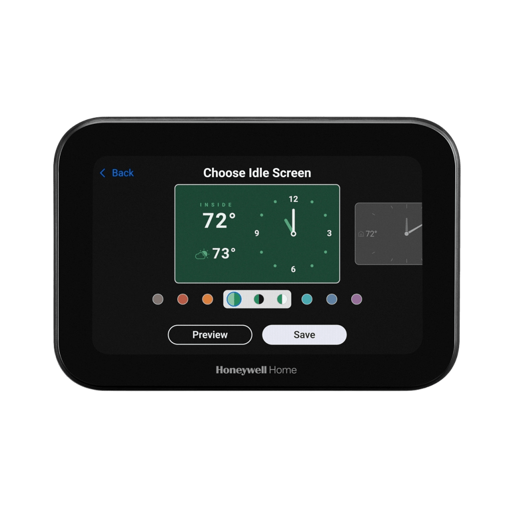 Termostato Inteligente ElitePRO / S1200 Smart Thermostat / Negro / Pantalla 5" / 4H-2C Bomba Calor / 3H-3C Convencional / Control IAQ / Video Doorbell / Redlink+WiFi+Bluetooth+Matter