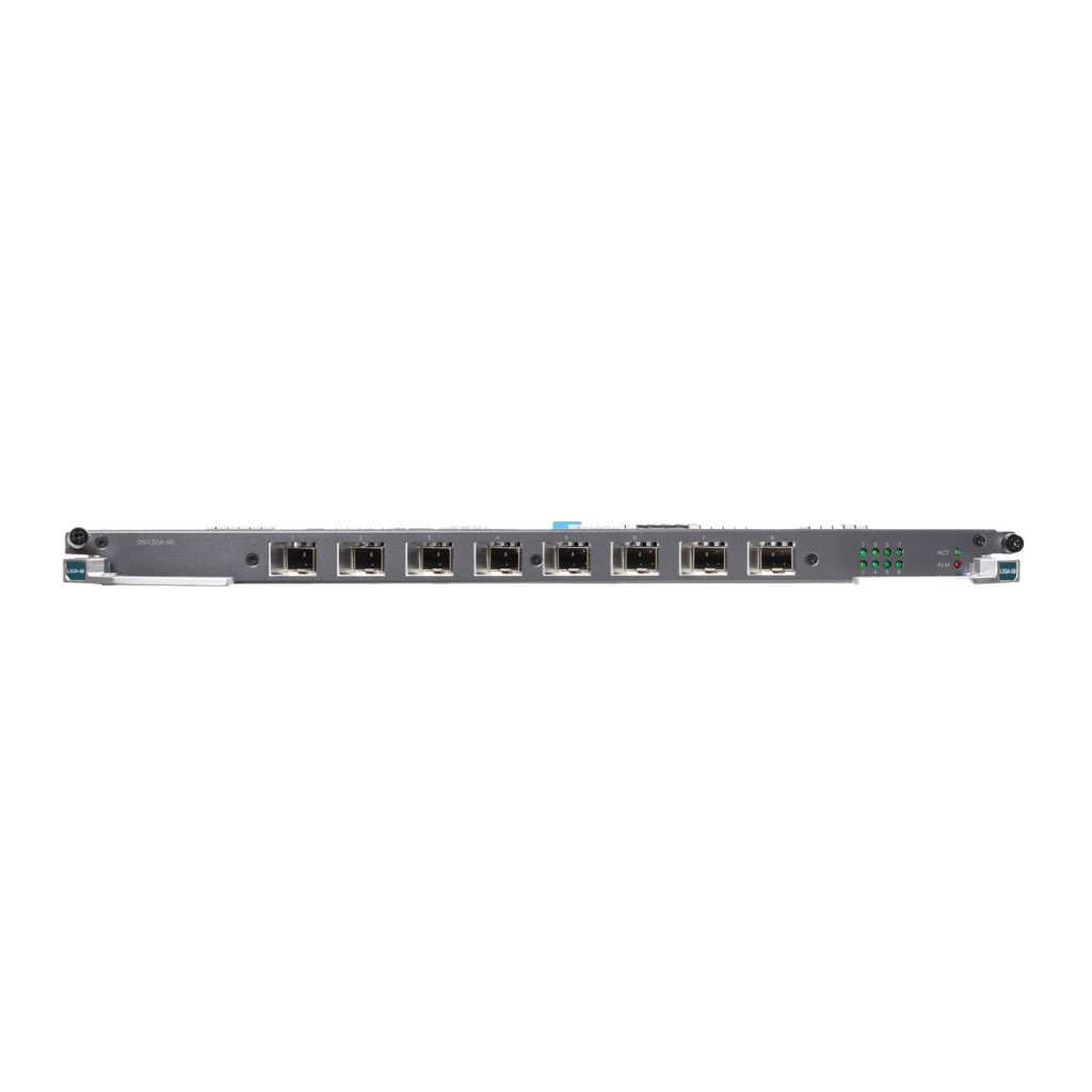Tarjeta de Servicio 8 Puertos XGSPON&GPON para OLT DSP8000X2 / Spliteo GPON de 1:128 / Spliteo XGSPON de 1:256 / Distancias de Hasta 20 Km / Intercambio en caliente