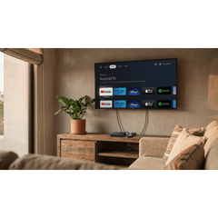 STB 4K Android con Google TV / Alto Rendimiento / Conexión Wi-Fi y por Cable / Control Remoto Bluetooth / Salida HDMI / APP Hik Connect Pre-instalada / Software de Gestion para ISPs/ Para modo desarrollador leer la nota en la descripcion