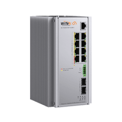 Switch Industrial Administrable Gigabit con 2 Puertos PoE bt + 6 Puertos PoE af/at o 24 V Pasivo + 2 SFP Gigabit, 240 W