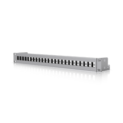 UACC Rack Patch Panel Blank 24 Puertos – Panel Patch Keystone 1U con Barra de Gestión de Cables y Estética Uniforme