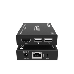 Extensor HDMI con KVM | Sobre IP | Transmisión hasta 150m | Cat5e/6 | HDCP 1.4 | 1080p | Control IR | Compatible con Switch 1G