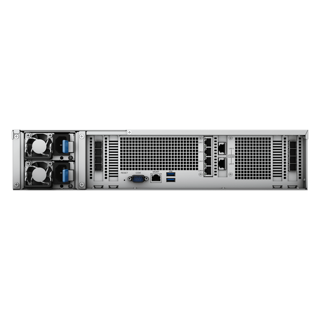 Servidor de Almacenamiento Synology SA6400 | 12 Bahías | Escalable hasta 108 Bahías | AMD EPYC 7272 | 32 GB DDR4 ECC | 10GbE RJ-45 | RAID F1, 0, 1, 5, 6, 10.