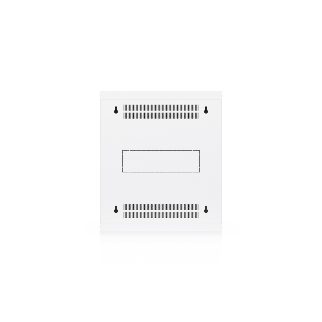 UACC Rack Cabinet 12U (550x 450 mm) - Gabinete Cerrado para Montaje en Pared con Puerta Frontal Perforada, Totalmente Ensamblado con Ventiladores Integrados y Paneles Removibles