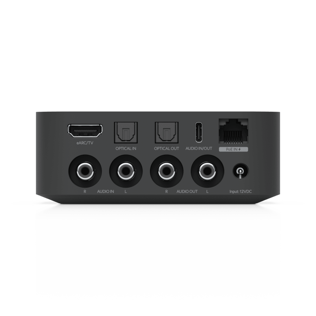 Streamer de Audio Digital PoE Multi-Zona Compacto con Diseño Versátil, Control Intuitivo y Compatibilidad con Múltiples Servicios de Streaming de Música