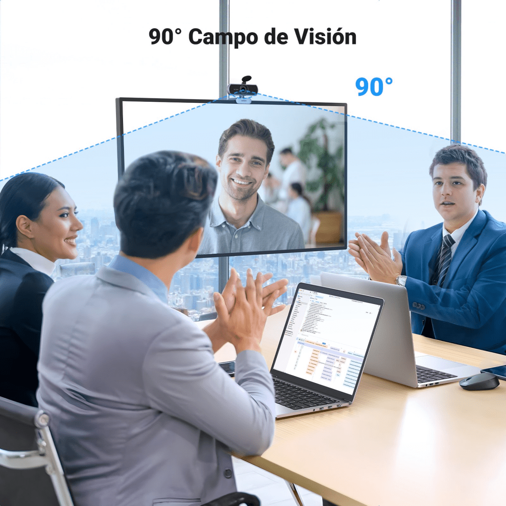 Cámara Web HD USB / 1080p 30 FPS / Campo de Visión 85° / Micrófonos Duales Omnidireccionales / Enfoque Fijo / Cable 2 m (6.6 ft) / Plug-and-Play Universal