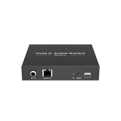 Extensor de Audio sobre IP | PCM 2.0 | 120 m | Matriz Flexible 1 a 1 / 1 a N / N a N | Interfaces Profesionales | Protección ESD | Solo Receptor