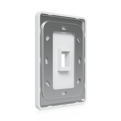 Placa de Pared Vertical Universal para Keystone de 1 Puerto con Cubierta Pintable, Acabado Personalizable, Paquete con 4 Piezas