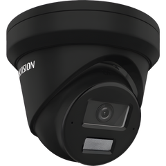 [Dual Light + 2 Micrófonos de Doble Matriz] Turret IP 4 Megapixel / Color Negro / Lente 2.8 mm / 30 mts Luz Blanca + 30 mts IR / ACUSENSE / Exterior IP67 / WDR 120 dB / PoE / ONVIF / Micro SD / Metal / ACUSEEK