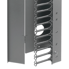 Gabinete Rack ProLine ConnecTek 42 UR / 2000 x 800 x 1100 mm Con Capacidad 1134 kg  Acero, Color Negro Con Organizadores Laterales Frontal y Traseros Incluidos
