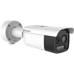 HIKMICRO Cámara Bala Dual Térmica y Óptica/ 5MP Óptica + 256×192 Térmica / IA para Detección Humana 84m y Vehicular 210m / Alarma por Temperatura -20°C a 150°C / Detección de Fuego y Fu