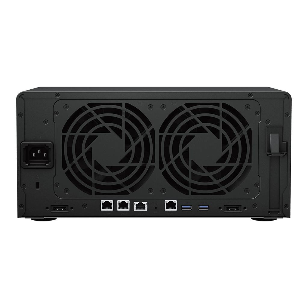 Servidor de Almacenamiento NAS Synology DiskStation DS1823xs+ | 8 Bahías | 144 TB Bruto | Expansión hasta 324 TB | 10GbE | RAID F1,0,1,5,6,10 | Caché SSD.