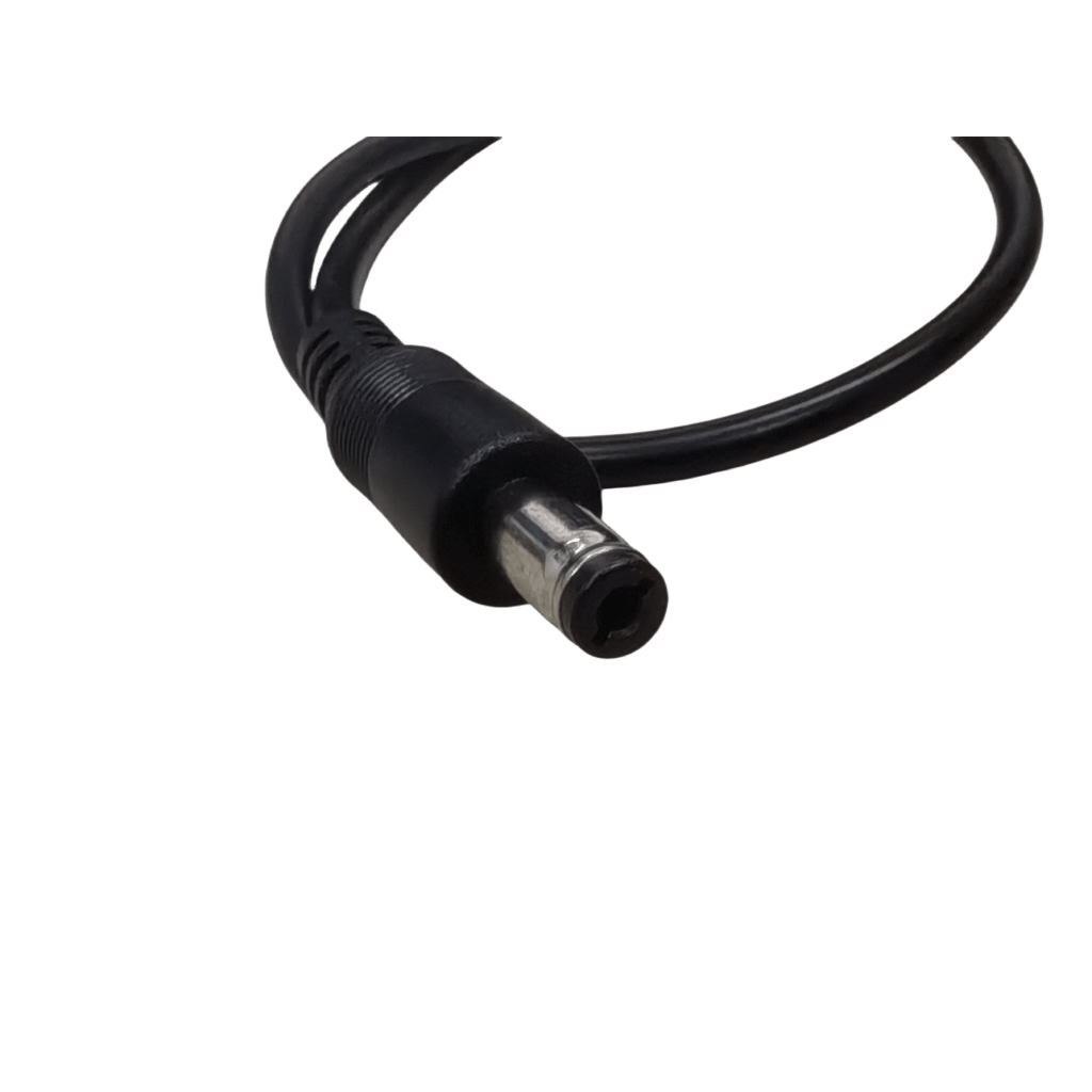 Cable con Conector Macho (Pigtail)  | Forro negro | Alimentación para Vcc con Puntas Libres / Polarizado / Largo 22 cm (8.66 Pulgadas) / Calibre 22AWG.