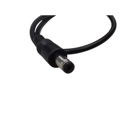 Cable con Conector Macho (Pigtail)  | Forro negro | Alimentación para Vcc con Puntas Libres / Polarizado / Largo 22 cm (8.66 Pulgadas) / Calibre 22AWG.