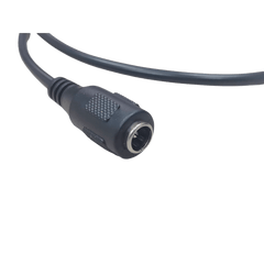 Cable con Conector Macho (Pigtail) / Forro Negro | Alimentación para Vcc con Puntas Libres | Polarizado | Largo 22 cm (8.66 Pulgadas) | Calibre 22AWG.