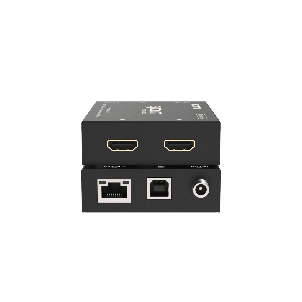 Extensor HDMI | Soporta KVM | Transmisión hasta 100 m | Cable CAT6 |  1080P@60Hz | Copia EDID automática | Sin compresión ni retraso | PoC