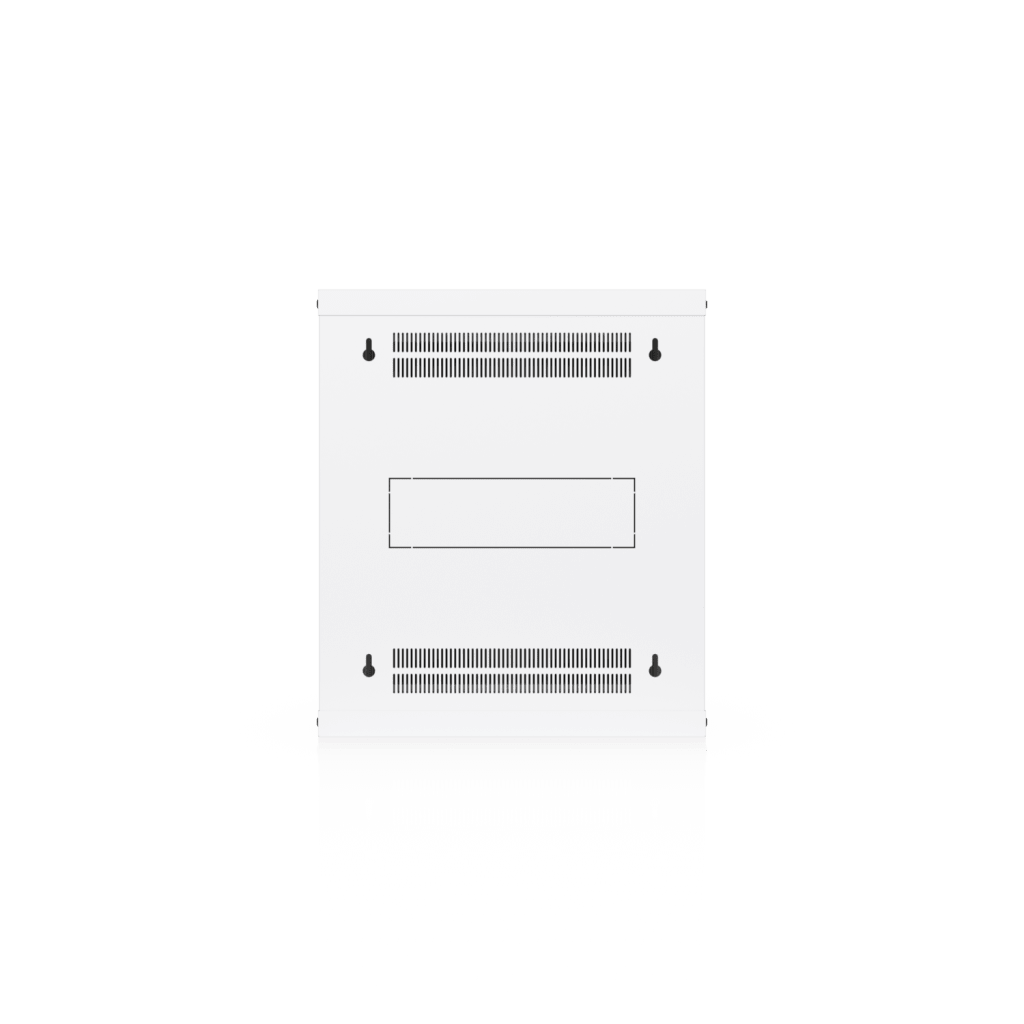 UACC Rack Cabinet 12U (550 x 450 mm) - Gabinete Cerrado para Montaje en Pared con Puerta de Vidrio Templado, Totalmente Ensamblado con Ventiladores Integrados y Paneles Removibles