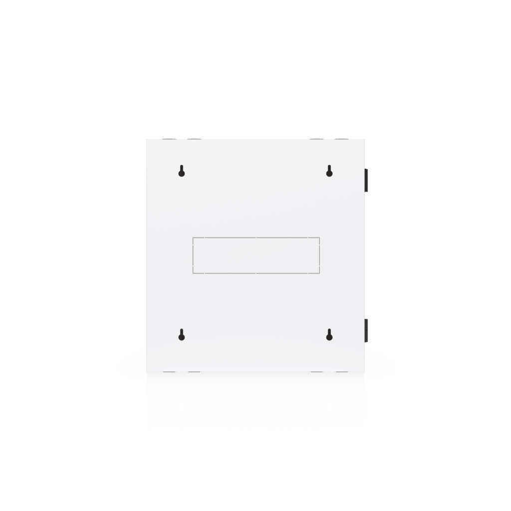 UACC Rack Cabinet 12U (600 x 703 mm) - Gabinete Cerrado para Montaje en Pared con Puerta Frontal de Vidrio Templado, Puerta Trasera Abatible (Swing-Out) y Paneles Laterales Removibles con Llave