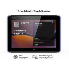 Panel Touch Para Programación De Salas De Reuniones Todo En Uno Con Indicadores LED Laterales Moderno y Ultrafino