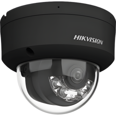 Domo IP 4 Megapixel / Color Negro / Lente 2.8 mm / Dual Light (30 mts Luz Blanca + 30 mts IR) / 2 Micrófonos Integrados / ACUSENSE / Exterior IP67 / IK10 / WDR 120 dB / PoE / ONVIF / Micro SD / Metal / ACUSEEK