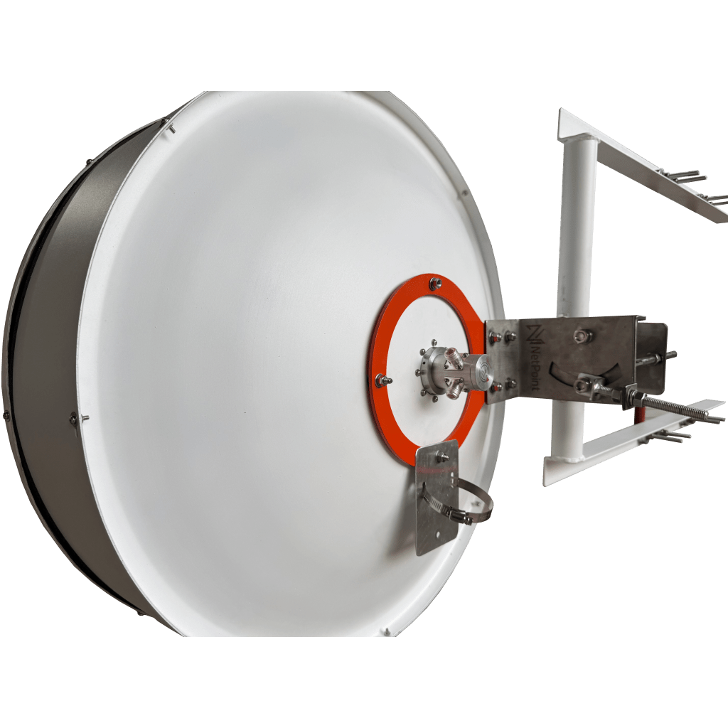 Antena Direccional / 2 ft / 5.9-7 GHz / Ganancia 32 dBi / SLANT de 45 ° y 90° / Incluye Jumpers con conector N-Macho a RPSMA / montaje y radomo incluido.