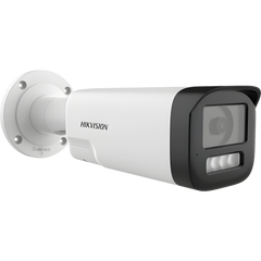 [Audio Bidireccional + Dual Light + ColorVu] Bala TURBOHD 4K (8 Megapixel) / Lente 3.6 mm / 80 mts IR EXIR + 80 mts Luz Blanca / Micrófono y Bocina Integrado / Exterior IP67 / Metal / dWDR