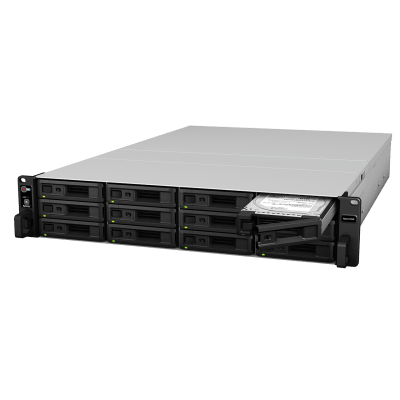Unidad de Expansión Synology RX1217/RX1217RP | 12 Bahías de Disco | Compatible con RackStation 2U | Expansión de Volumen en Línea | Fuentes de Alimentación Redundantes (RX1217RP) | Administración DSM.