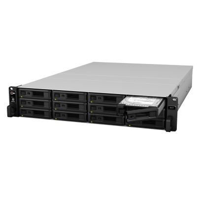 Unidad de Expansión Synology RX1217/RX1217RP | 12 Bahías de Disco | Compatible con SATA 3.5” y 2.5” | Expansión de Volumen en Línea | Fuentes de Alimentación Redundantes (RX1217RP) | Administración con