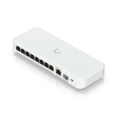 USW Flex 2.5G Switch de 8 Puertos 2.5GbE, con un Puerto de Enlace Ascendente Combinado RJ45/SFP+ de 10 GbE, Incluye Adaptador ca/cc